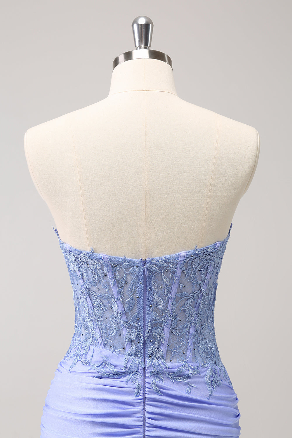 Fuchsia Sweetheart Corset Tight Cocktail Dress with Beading