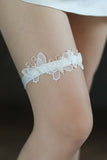 White Butterfly Lace Bridal Garters(Set of 3 )