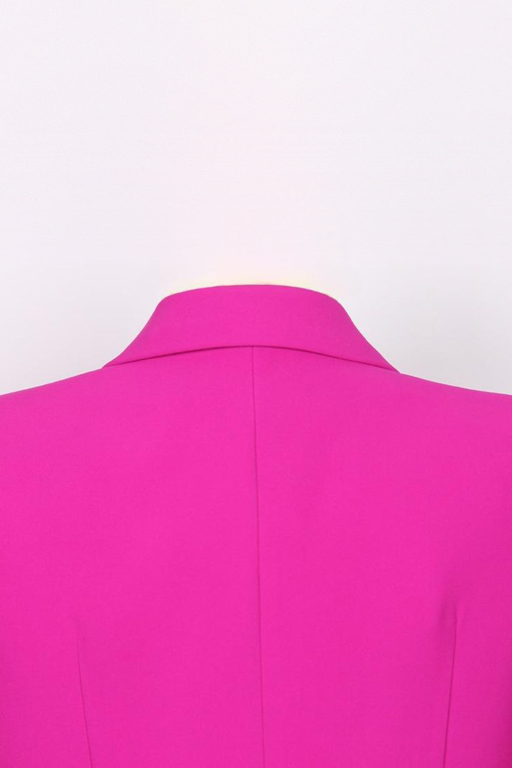 Fuchsia One Button Peak Lapel Women Suits