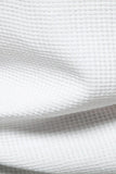 White Knit Cotton Crewneck Short Sleeves Men's Shirt