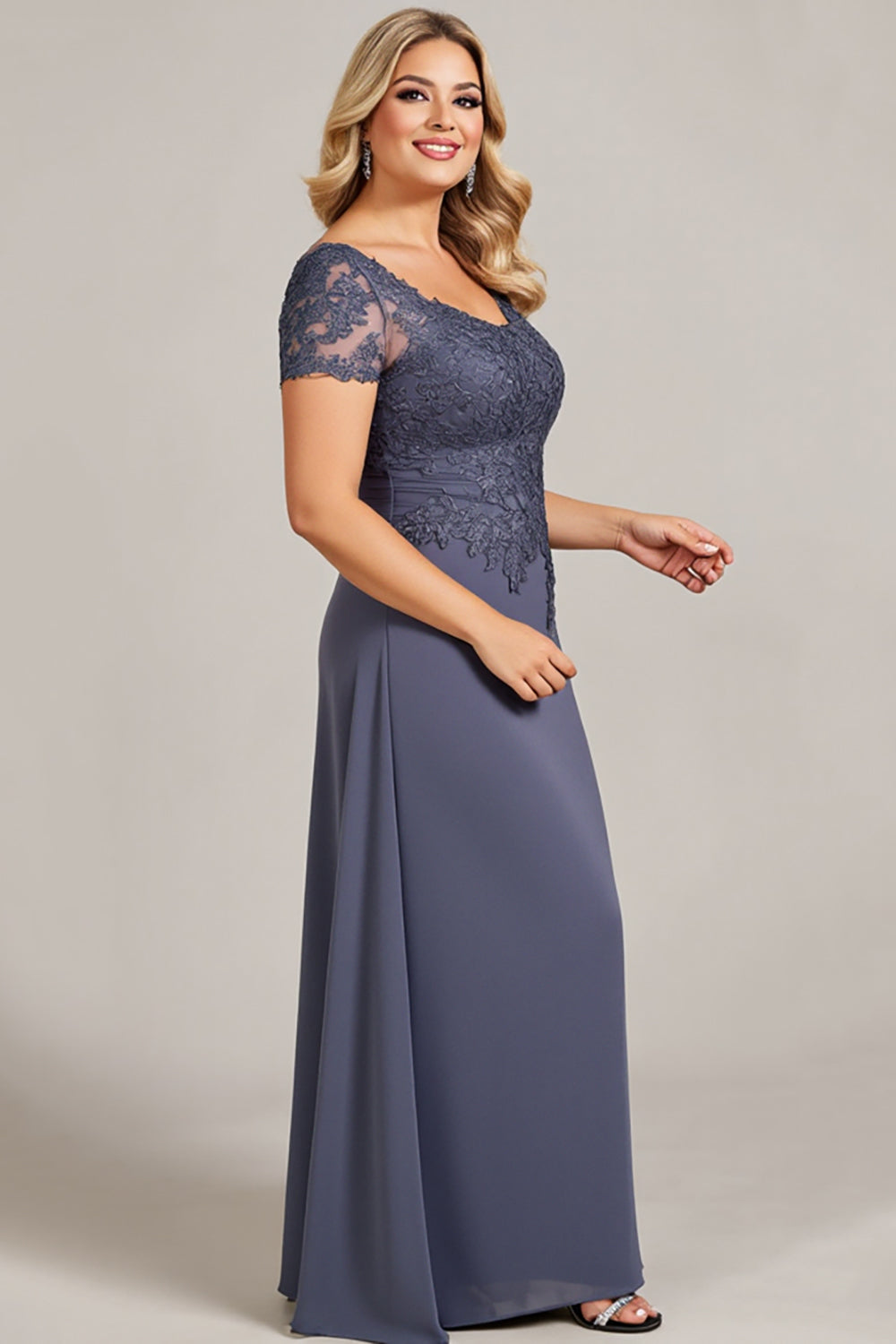 Twilight Chiffon Lace Plus Size Mother of the Bride Dress