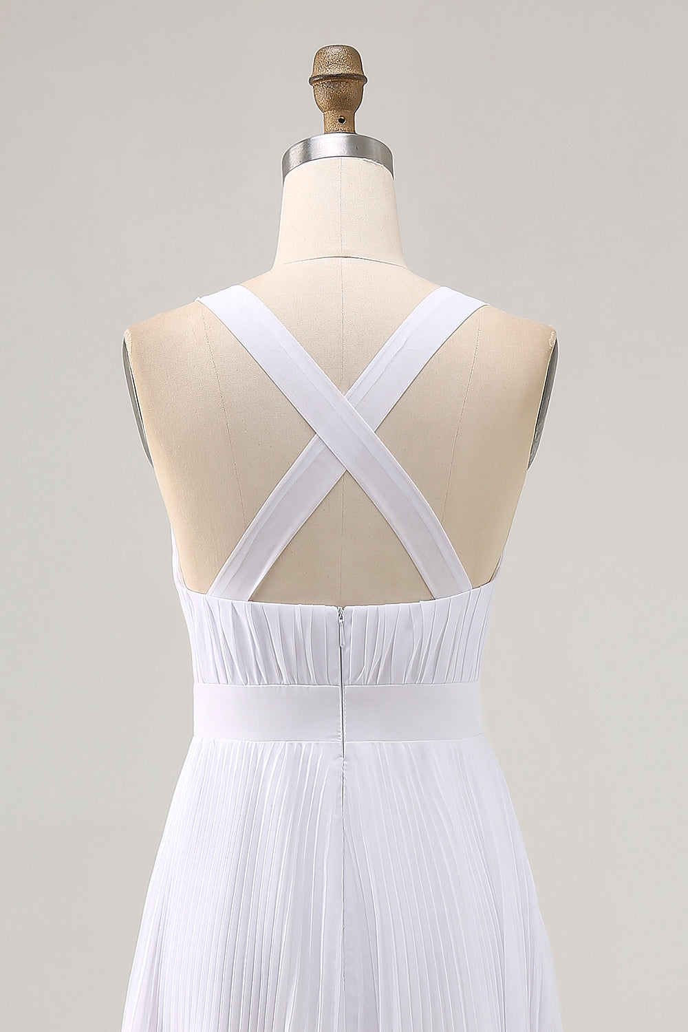 White Chiffon Long Summer Dress