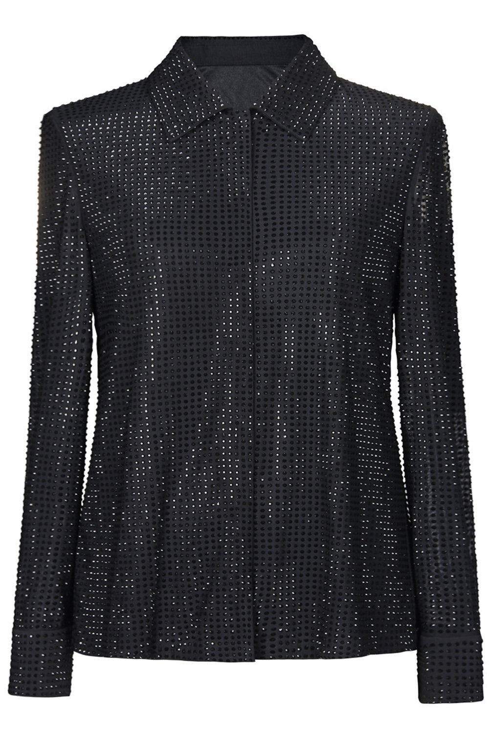 Sparkly Black 2-Piece Women Suits