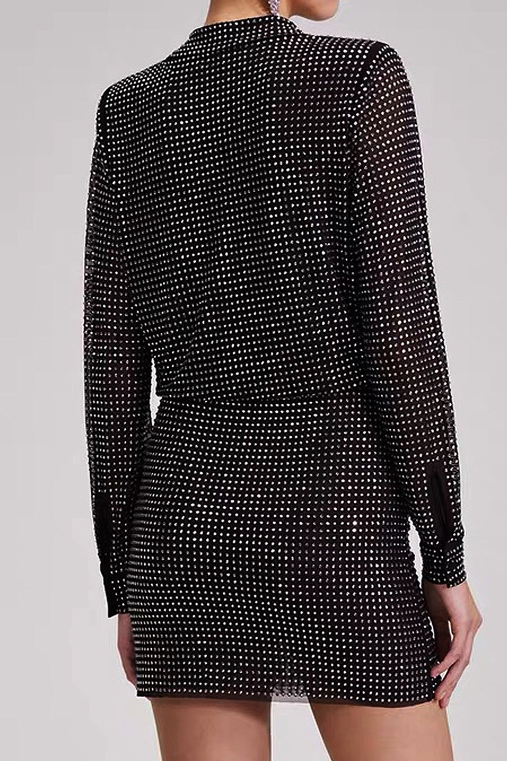 Sparkly Black 2-Piece Women Suits