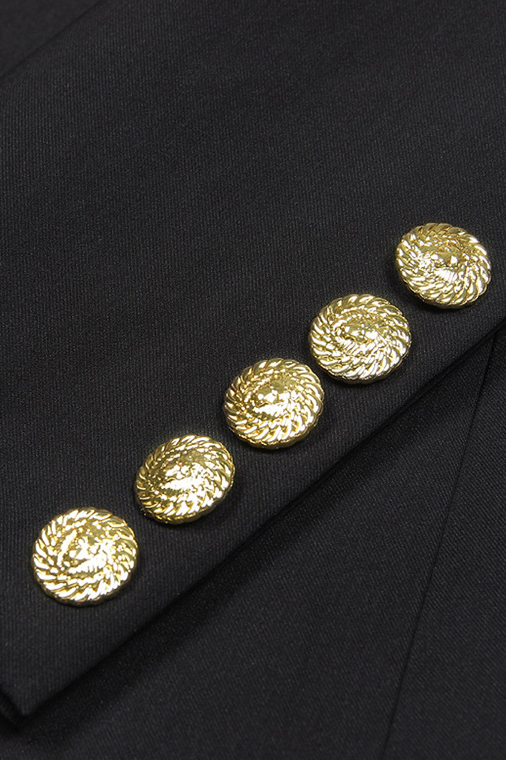 Black Peak Lapel Single Breasted Women Blazer