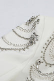 Sparkly Black Peak Lapel Single Breasted Women Prom Blazer with Rhinestones