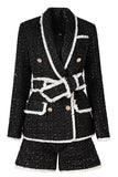 White 2-Piece Shawl Lapel Double Breasted Women Prom Suits