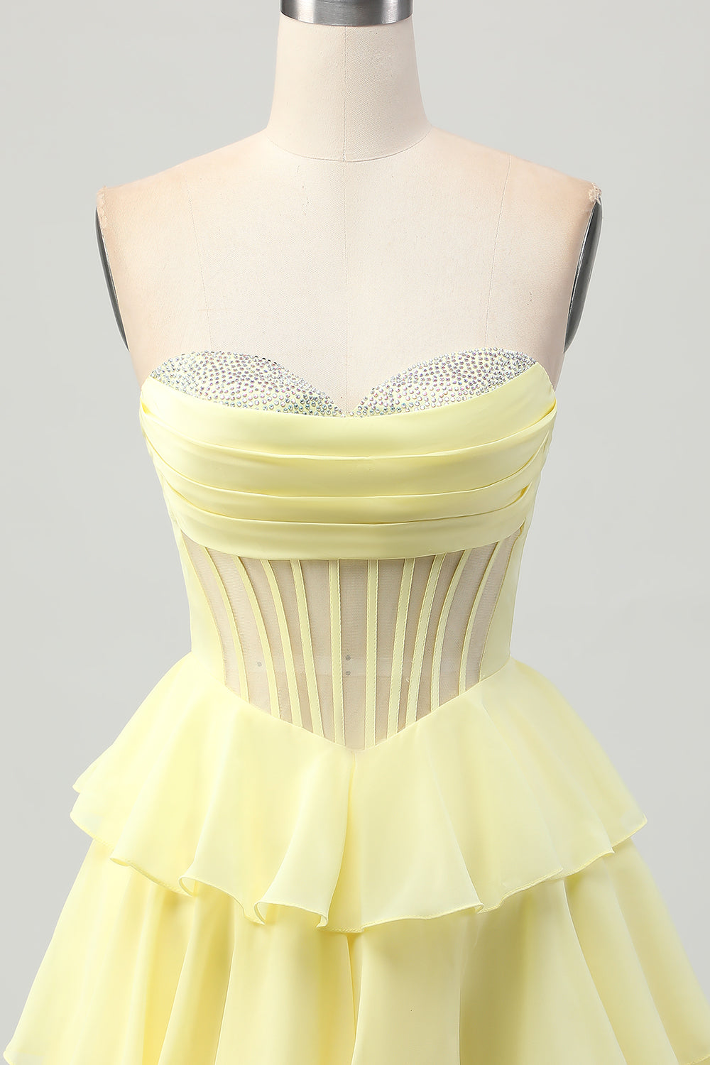 Green A Line Sweetheart Corset Short Prom Dress with Beading