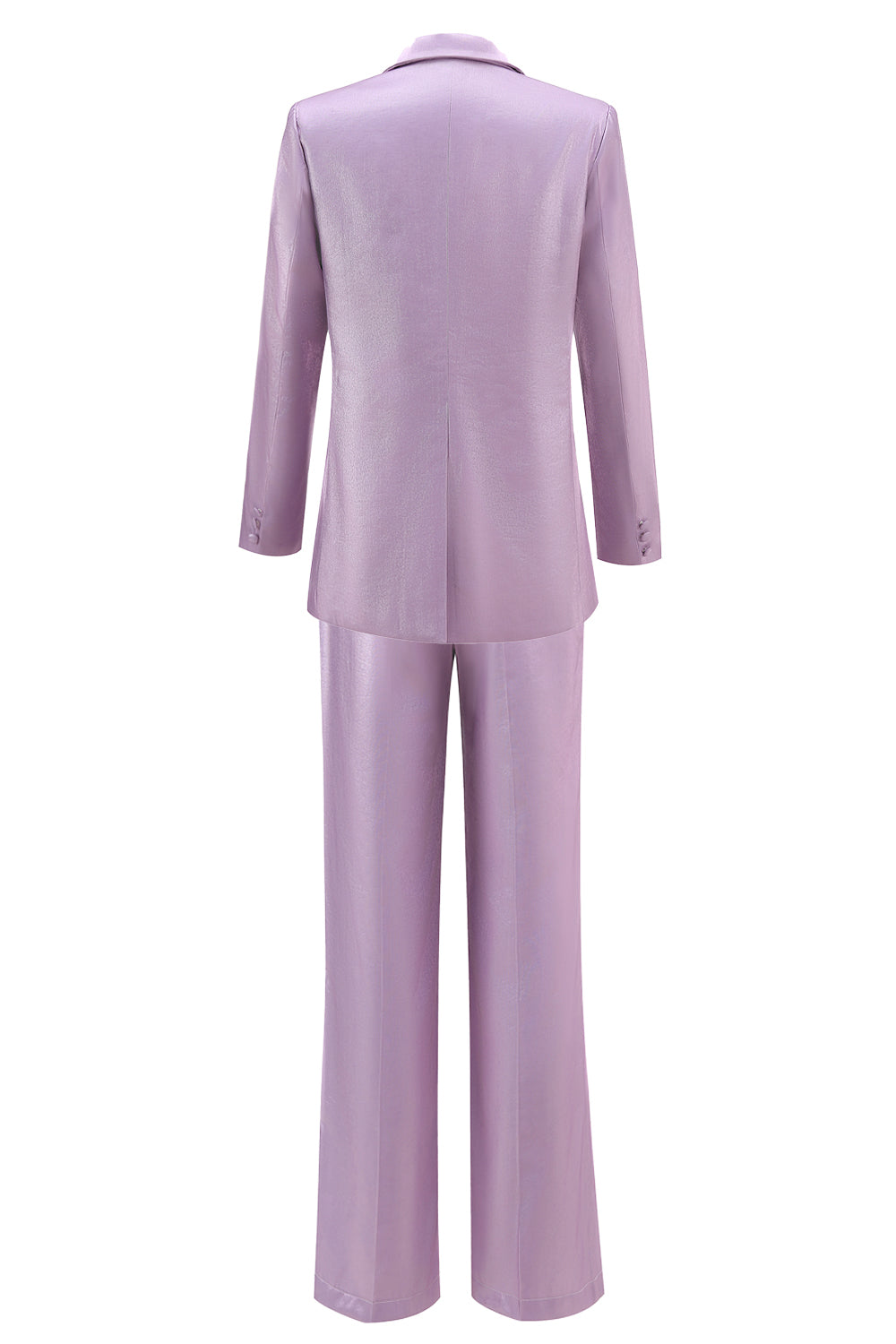 Purple Peak Lapel One Button 2-piece Women Suits