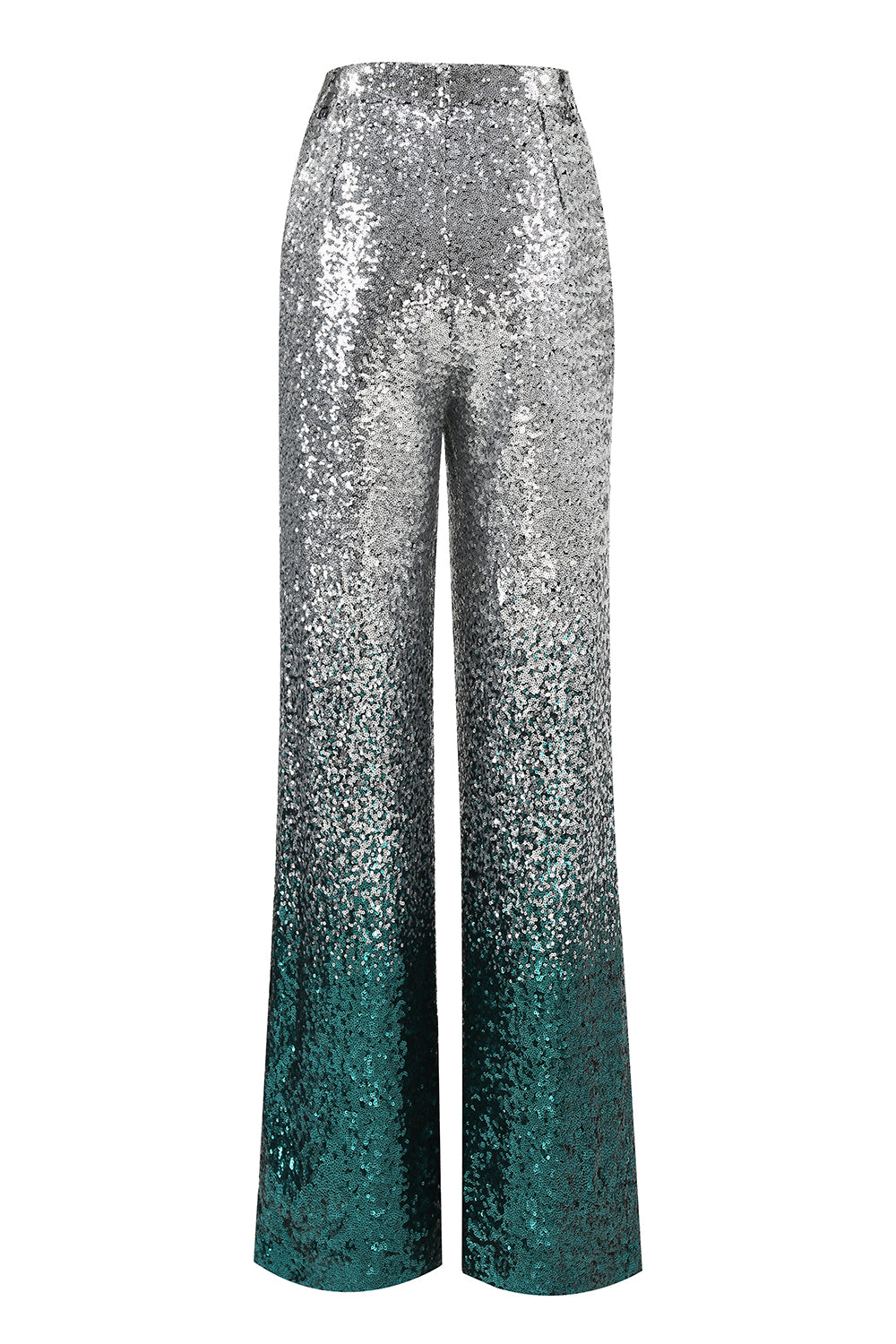 Sparkly Silver Sequins 2-piece Women Suits