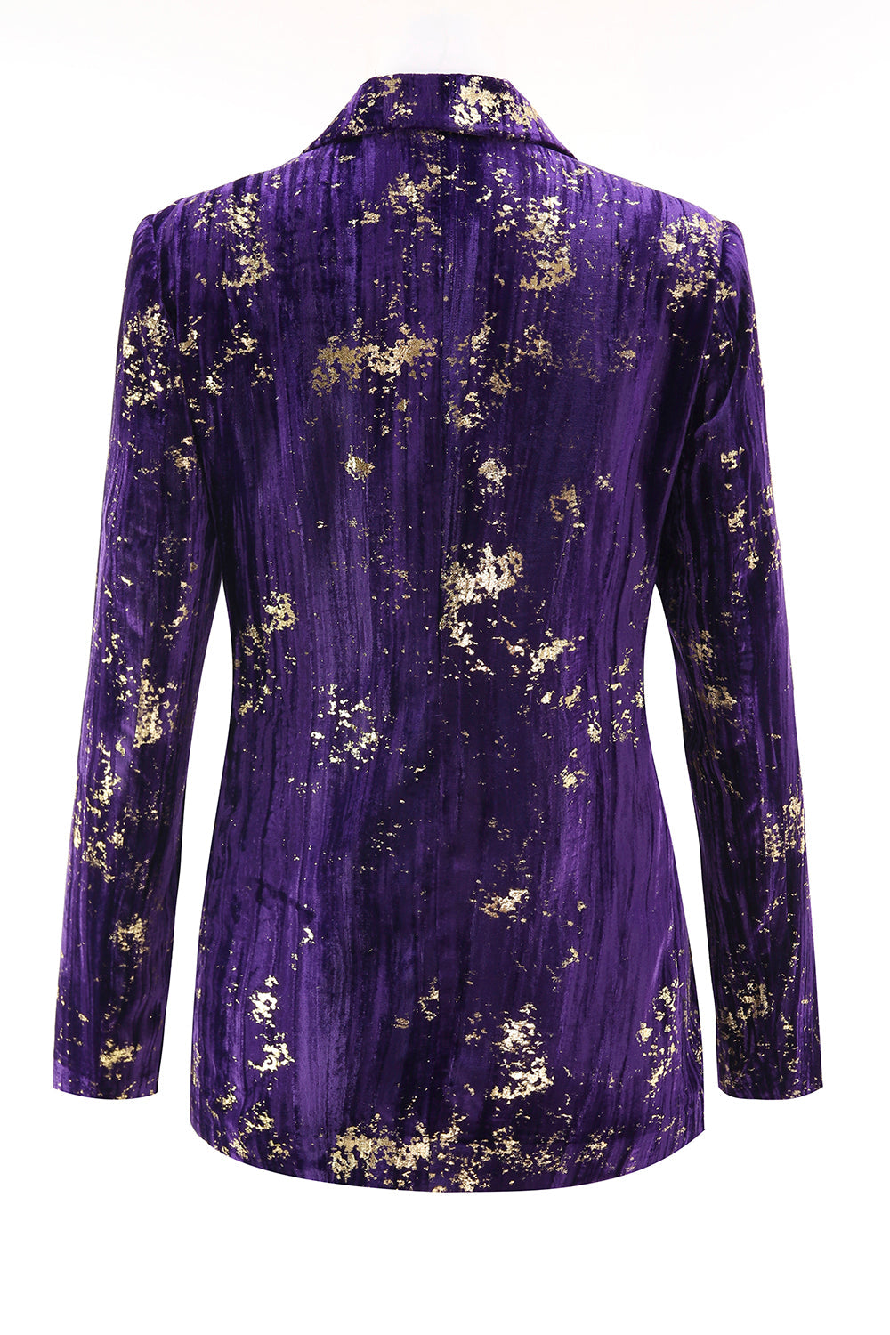 Purple 2 Piece Notched Lapel Women Prom Suits with Sleeves