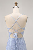 Sparkly Sequins Corset Grey Blue Bodycon Cocktail Dress