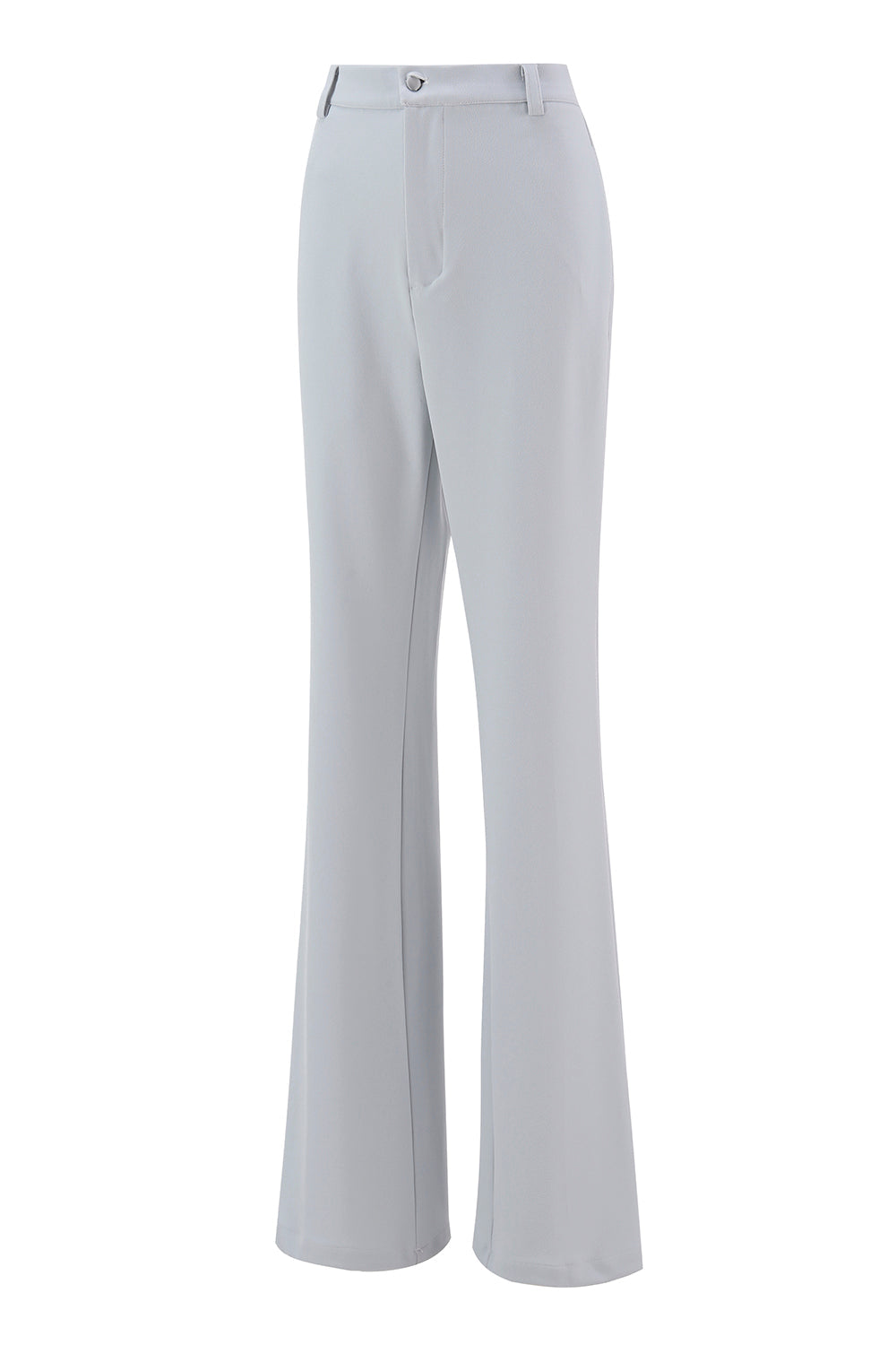 Silver 2 Piece Peak Lapel Double Breasted Slim Fit Women's Suit