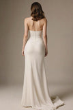 Mermaid Sweetheart Long Ivory Formal Dress
