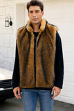 Light Grey Faux Fur Winter Men's Vest