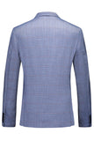 Blue Notched Lapel 3 Pieces Men's Formal Suits