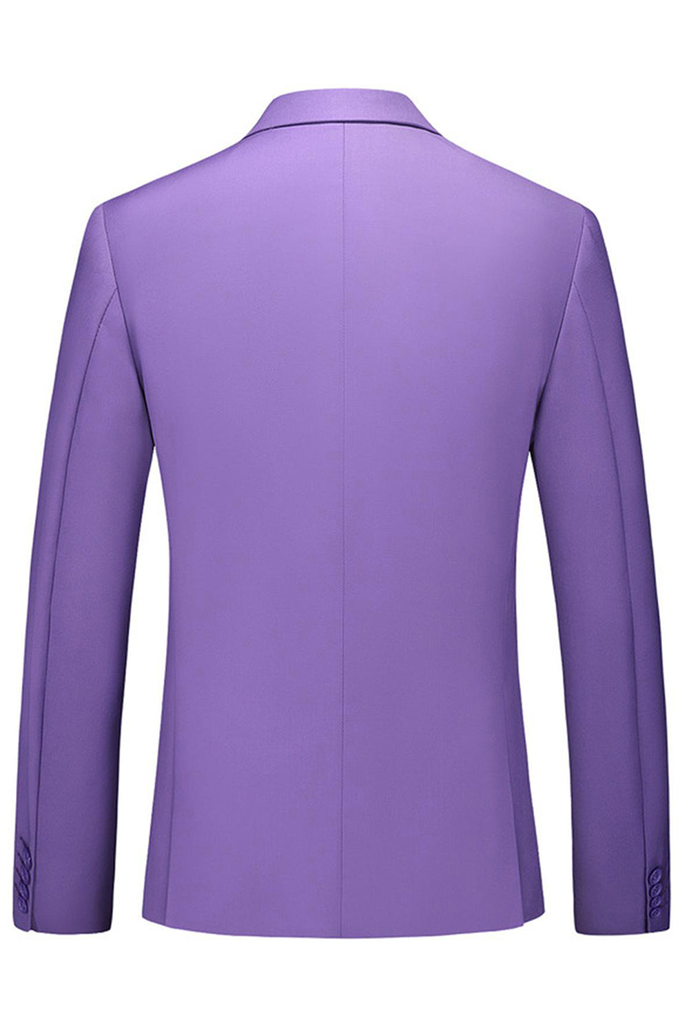Men's Violet Single Breasted Notched Lapel 3 Pieces Prom Suits