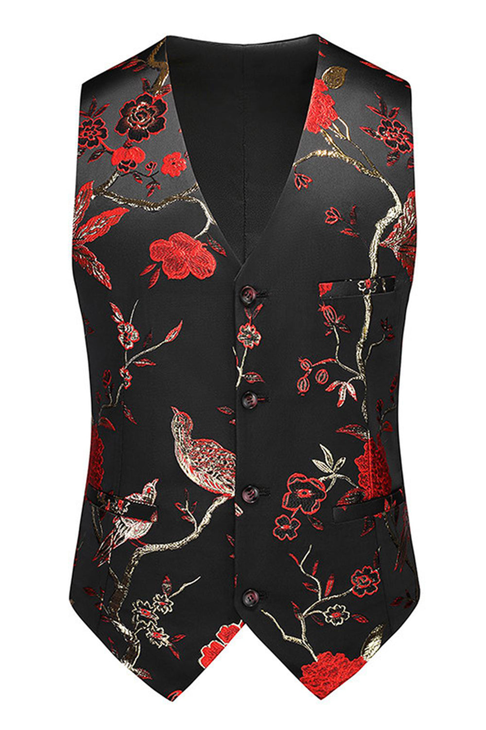 Purple Shawl Lapel Jacquard 3 Piece Men's Prom Suits