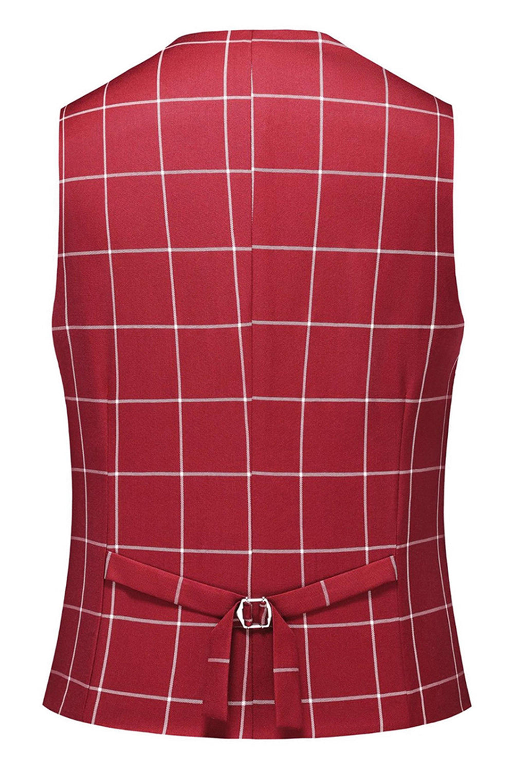 Red Striped Peaked lapel 3 Pieces Men's Prom Suits