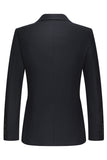 Black Peak Lapel Single Breasted 3 Piece Men's Suits