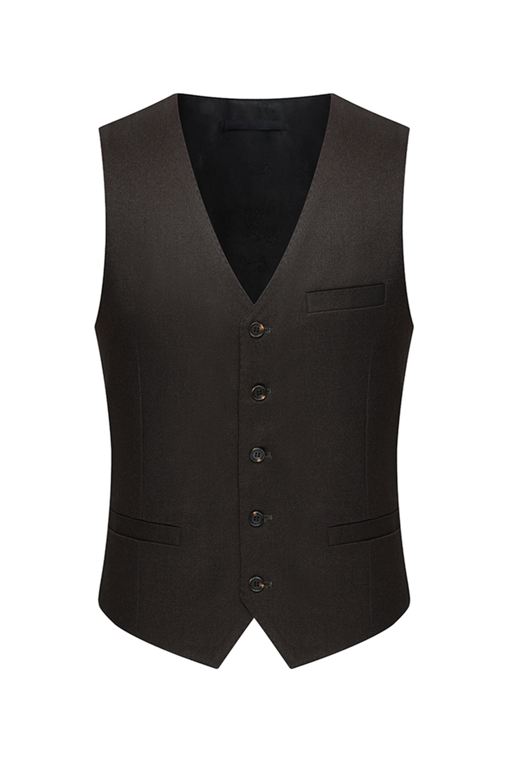 Coffee 3 Piece Single Breasted Notched Lapel Men's Business Suits