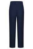 3 Piece Single Breasted Slim Fit Peak Lapel Men's Navy Suits