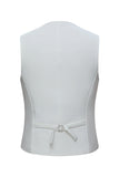 Black Peak Lapel Double Breasted Men's 3 Piece Tuxedo