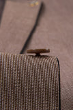 Taupe 3 Piece Slim Fit Notched Lapel One Button Men's Formal Suits