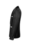 Black Shawl Lapel Stripe Men's Blazer