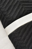 Black Shawl Lapel Stripe Men's Blazer