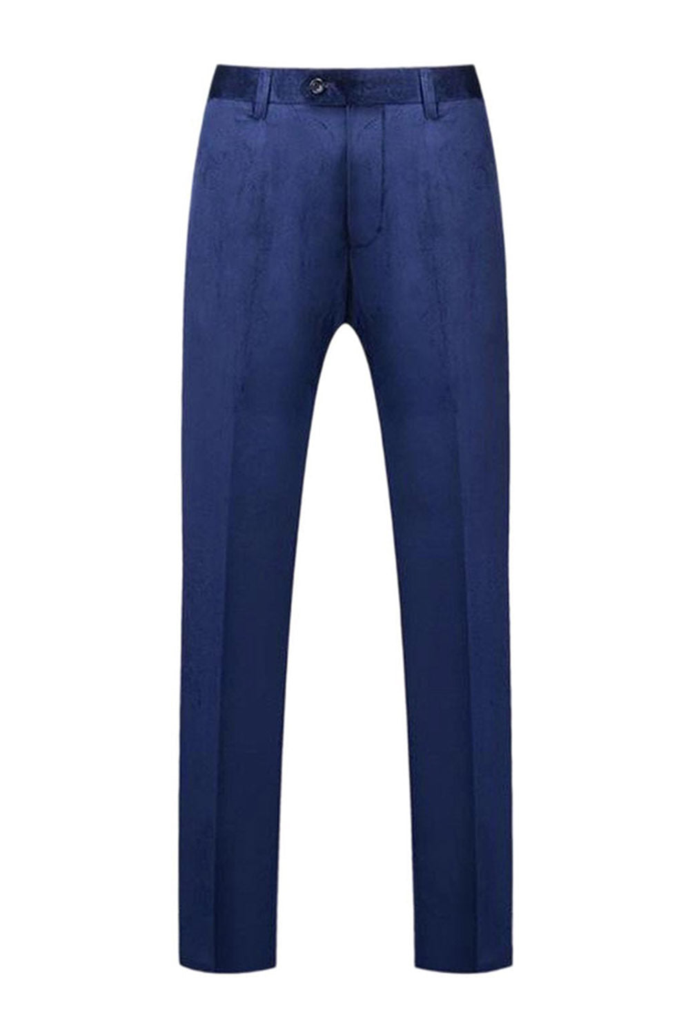 Blue Peak Lapel 2 Piece Slim Fit Prom Suits