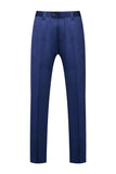 Blue Peak Lapel 2 Piece Slim Fit Prom Suits