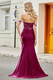 Dark Green Mermaid Off the Shoulder Long Prom Dress