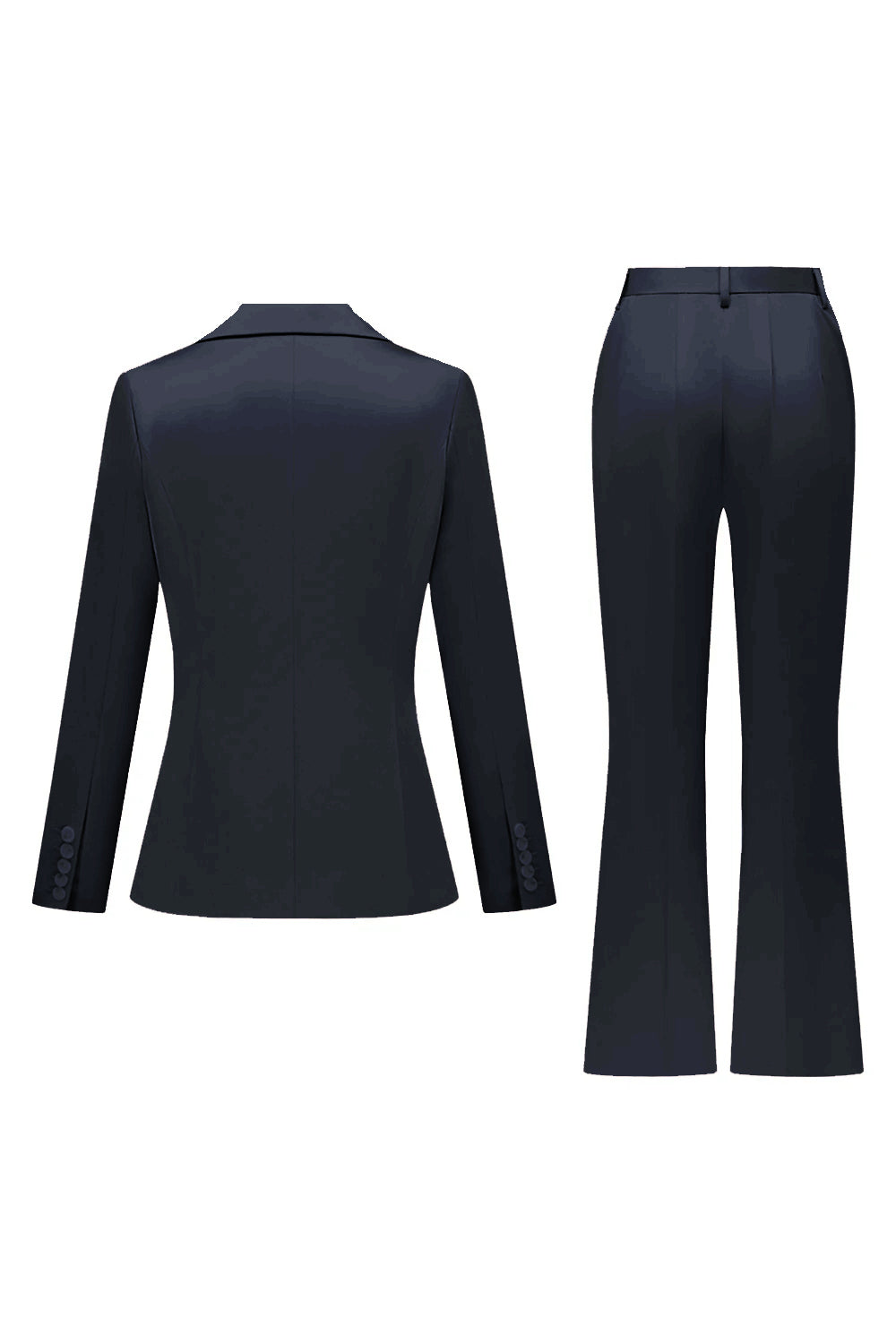 Grey Pink Peak Lapel Satin Slim Fit Women Suits