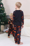 Navy Printed Long Sleeve Family Halloween Pajamas