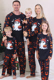 Navy Printed Long Sleeve Family Halloween Pajamas