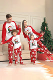 Red Santa Print Christmas Family Matching Pajamas