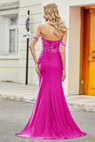 Dark Green Mermaid Off the Shoulder Long Prom Dress