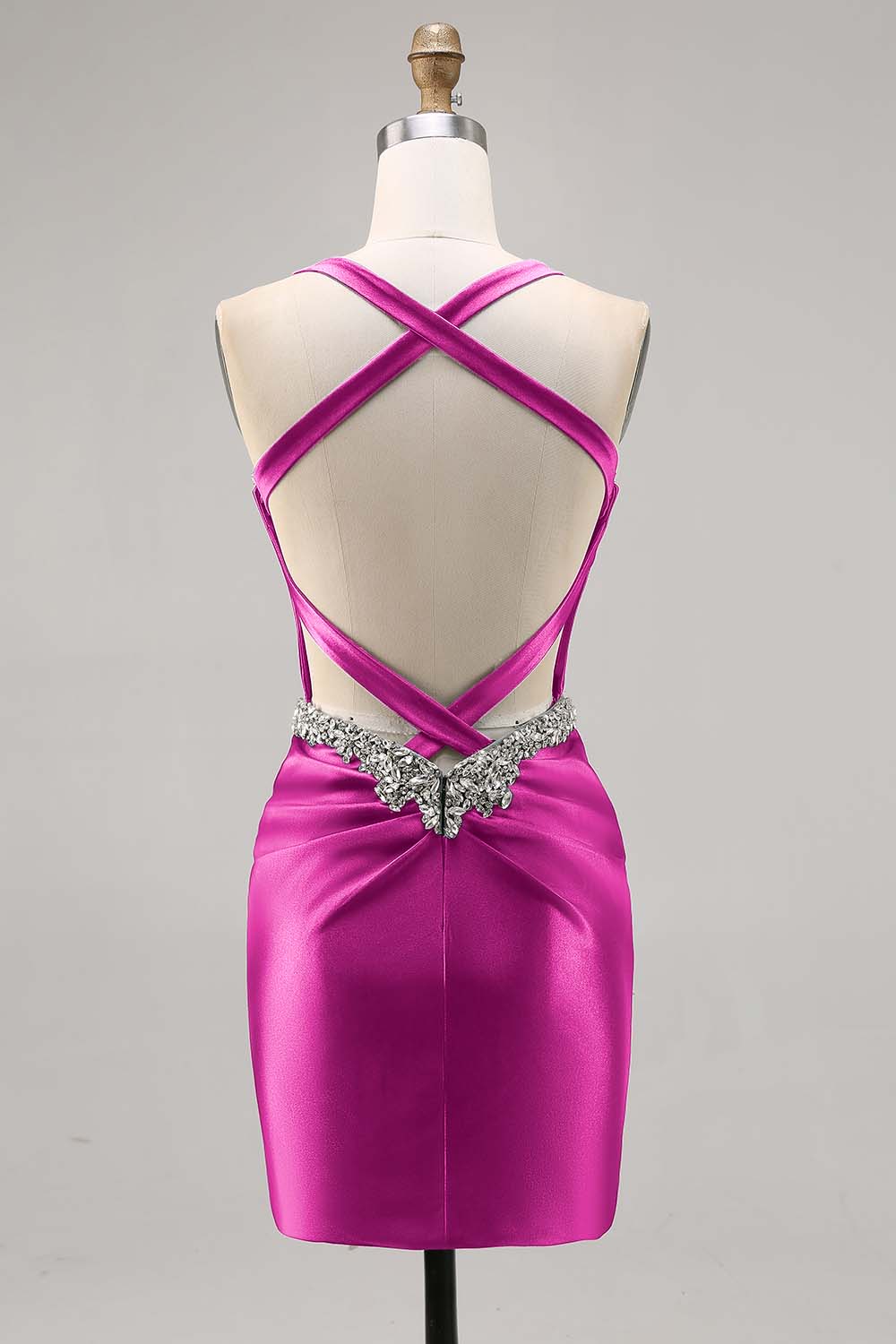 Corset Satin Bodycon Dark Green Cocktail Dress