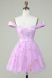 Cute A Line Sweetheart Champagne Short Graduation Dress