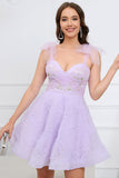 Sweetheart Green A Line Tulle Cocktail Dress