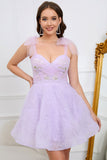 Sweetheart Green A Line Tulle Cocktail Dress