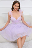 Sweetheart Green A Line Tulle Cocktail Dress
