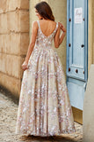 Charming A Line Square Neck Black Corset Prom Dress with Appliques