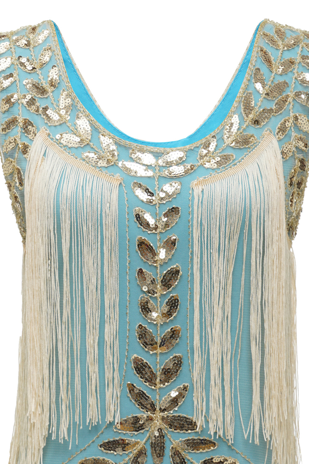 Dark Green Gatsby 1920s Dress with Sequined and Fringes