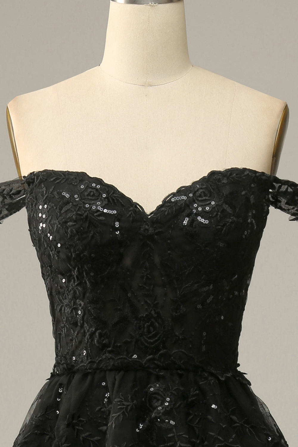 Dark Blue Off the Shoulder Corset Prom Dress with Slit