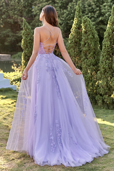 Purple tulle wedding dress best sale