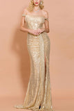 Sequin Memaid Long Prom Dress
