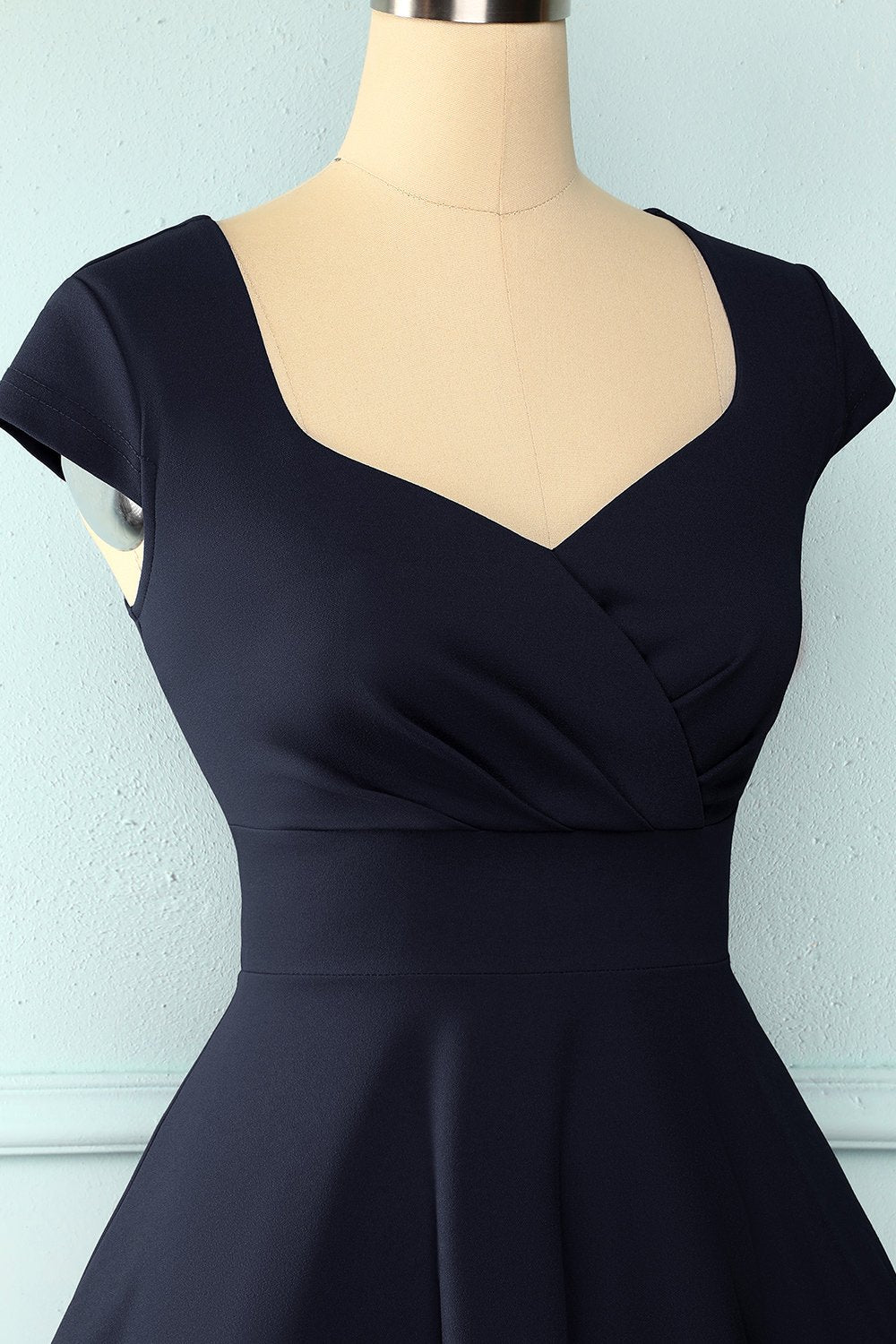 Navy Solid Dress