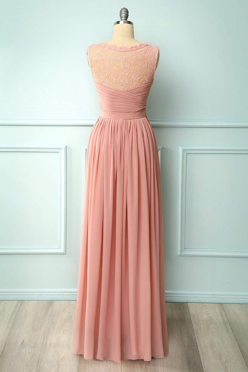 Grey Long Bridesmaid Dress